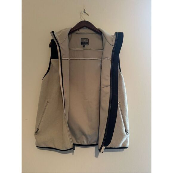 Southern Marsh Vest Mens Small Fieldtec Tan Black Full Zip Outdoors/ Beige/black - Picture 4 of 8